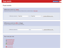 Tablet Screenshot of fuso-orario.com